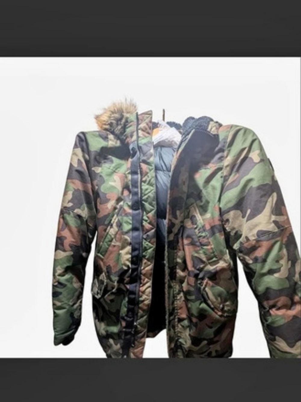Polo Ralph Lauren Faux-Fur-Trim Camo Parka